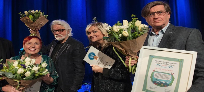 Maarit Turtiainen, Markku Huovila, Tiffany Kronlöf och Erkki Vuonokari. Foto: Sammy Steen/Sveriges Radio Finska.